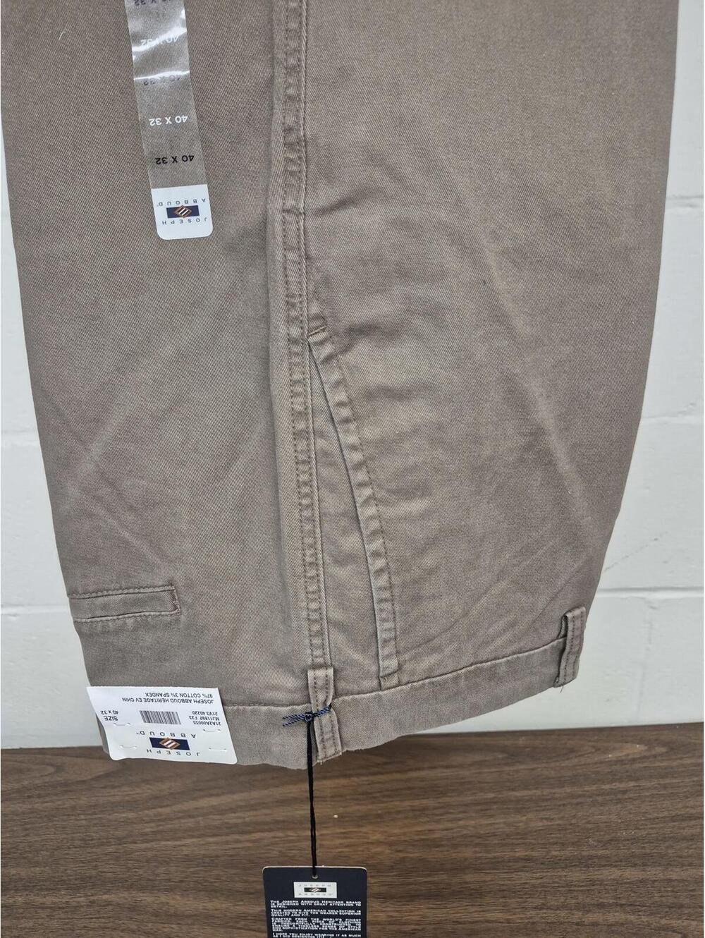 Joseph Abboud Men's Chino Pants - Modern Fit - Size 40x32 - Light Brown